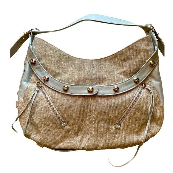NWT Botkier Stirrup Hobo Mix Metallic Shoulder Bag - Picture 1 of 13